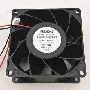 V35132 8038 55RA 8CM 24v大风量变频器散热风扇 0.45A Nidec
