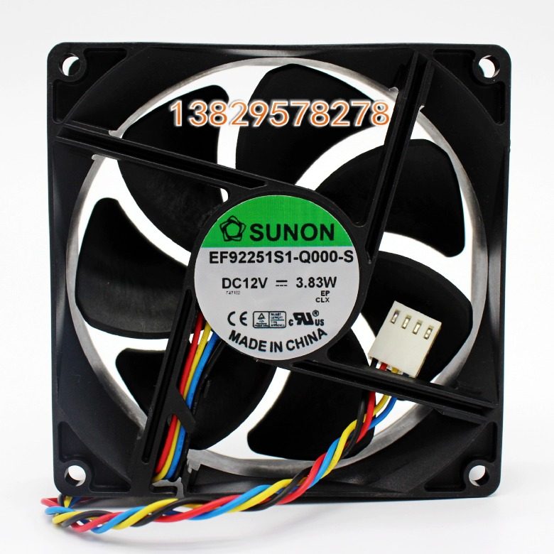 建准SUNONEF92251S1-Q00012V 3.83W 9CM 4线 散热风扇