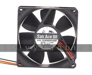 25MM 24V 0.24A 变频器散热风扇 三洋 9GA0824P4J001 8025