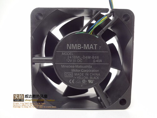 NMB 2410ML-04W-B66 6025 12V 0.4A 6CM 6厘米 4线 机箱 散热风扇