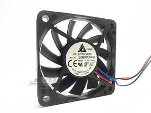 台达 EFB0612HHA 6010 0.25A 6CM 6厘米 3线 大风量 CPU 散热风扇