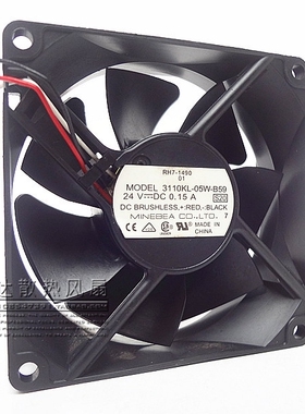 NMB 8025 24V 0.15A 8CM 8厘米 3线 变频器风扇 3110KL-05W-B59