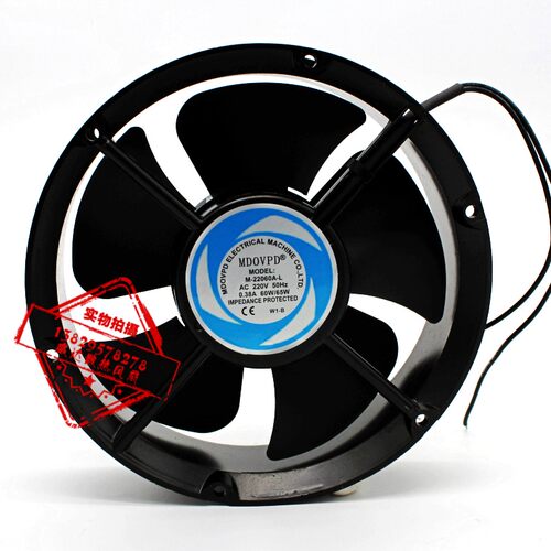 MDOVPD交流风机 M-22060A-L全圆 220V 0.38A 220mmX60mm散热风扇