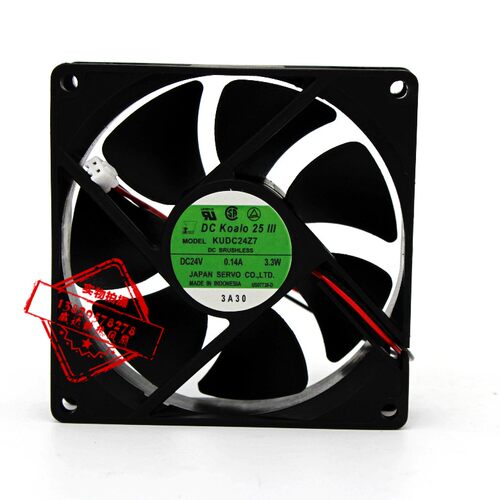 原装 SERVO KUDC24Z7 24V 0.14A 3.3W 9CM 9025 2线变频风扇