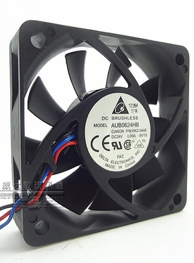 台达 AUB0624HB 6CM 6厘米 6015 24V 0.09A 3线 变频器 散热风扇