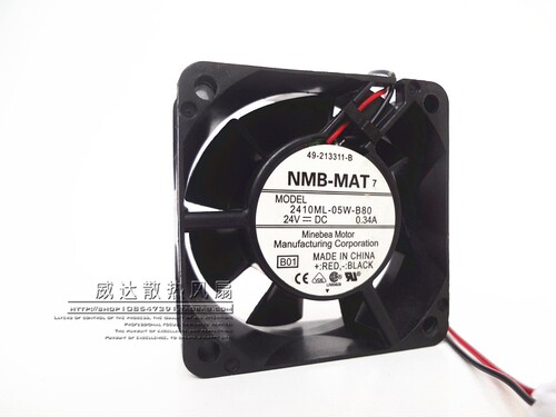 NMB 2410ML-05W-B80 6025 24V 0.34A 6CM 6厘米 暴力 变频器风扇