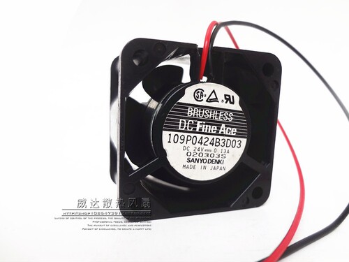 三洋109P0424B3D01 4028 24V 0.13A 4CM厘米 变频器机箱散热风扇