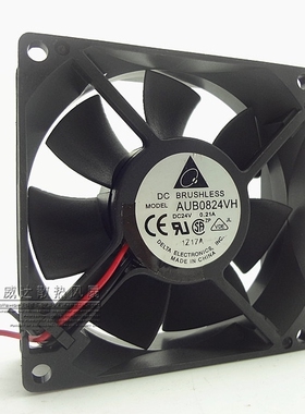 台达 8025 24V 0.21A 2线 8CM/厘米 大风量 变频器风扇 AUB0824VH