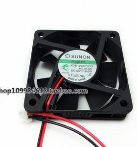 全新正品建准SUNON KDE1206PFV3 6CM 6010 12V 0.6W 2线静音风扇