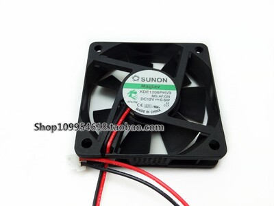 全新正品建准SUNON KDE1206PFV3 6CM 6010 12V 0.6W 2线静音风扇