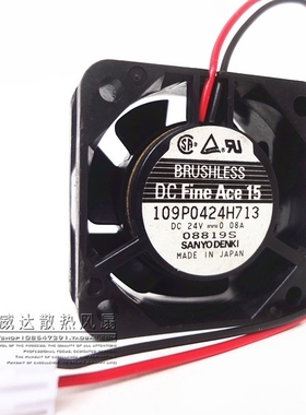 三洋 4015 24V 0.08A 4cm 4厘米 机床工控机散热风扇109P0424H713