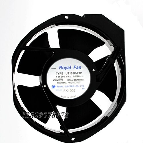 原装日本Royal Fan UT155C-2TP  200V 29W 172*150*38MM铝框风扇