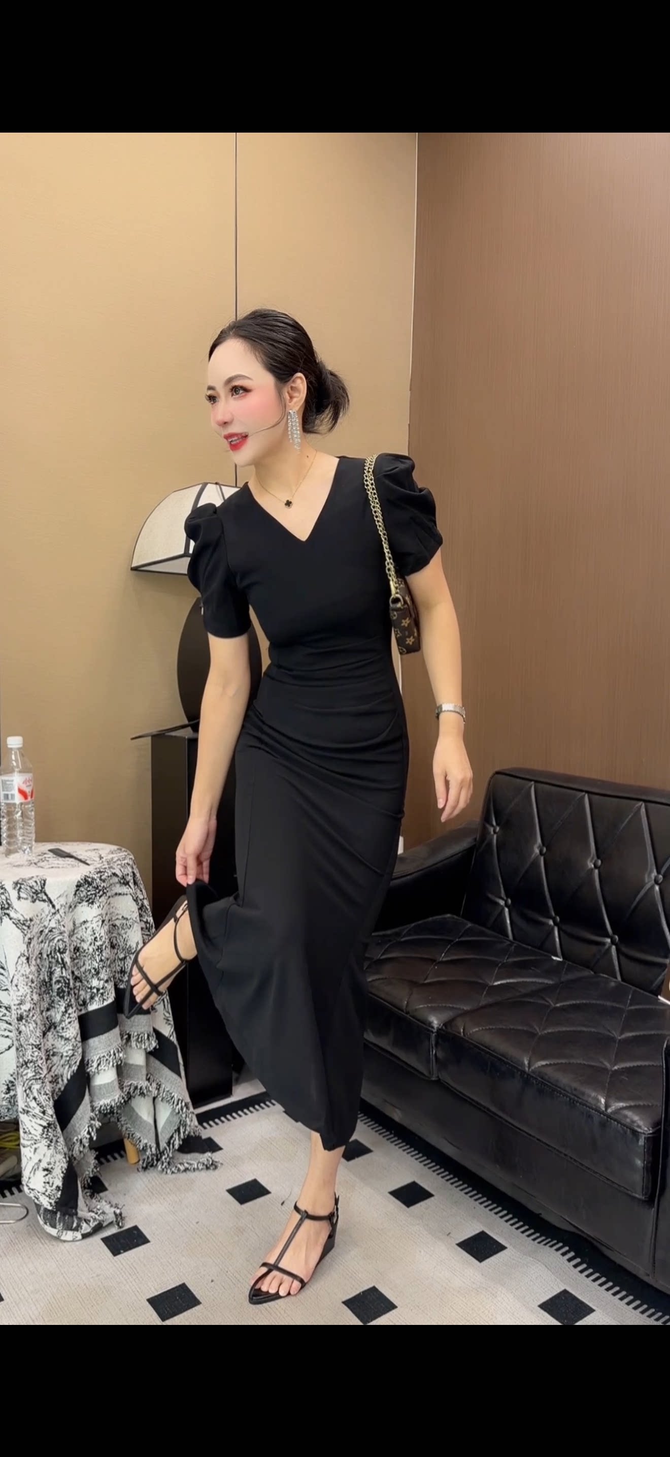 小个子定制～夏季薄款v领西装连衣裙