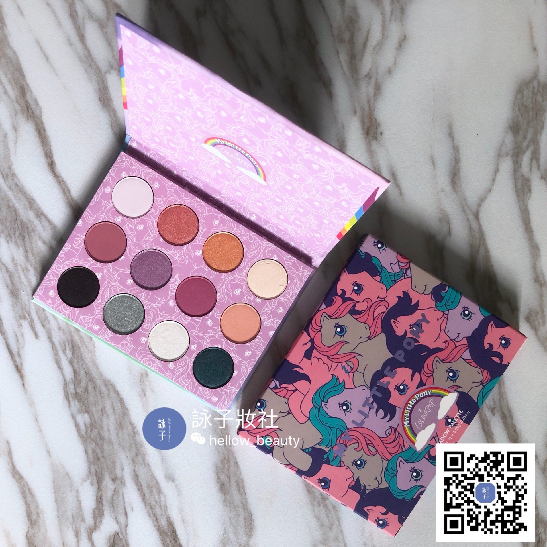 【現貨】Colourpop X My Little Pony 联名12色眼影化妝刷套裝在类目 彩妆/香水/美妆工具, 眼影中 - 来自Buy2taobao.com提供专业的淘宝代购服务