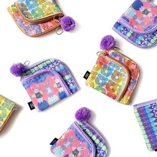 日本制yokke 官方授权正品 pokke撞色双L收納包零钱包 现货