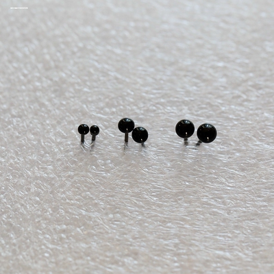 手工diy钩针毛线玩偶平底眼睛螺纹鼻子配件辅料针插式黑豆眼珠子