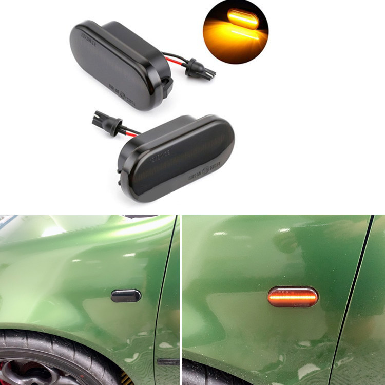 适用大众高尔夫4宝来polo捷达夏朗帕萨特B5流水翼叶子板灯转向灯