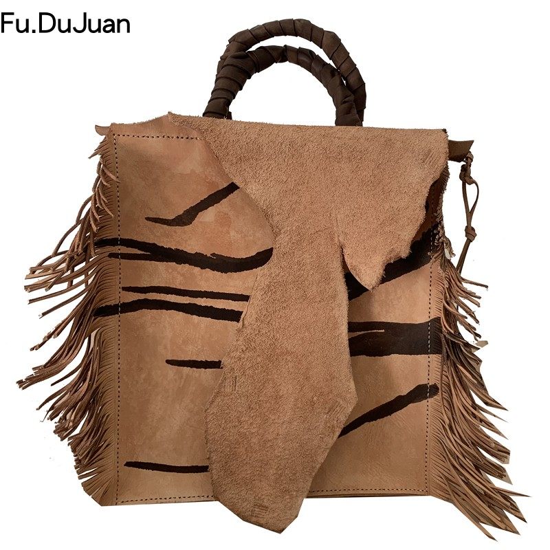 【自然Nature】Chinese designer 艺术 双肩包 小众手提包 植鞣包