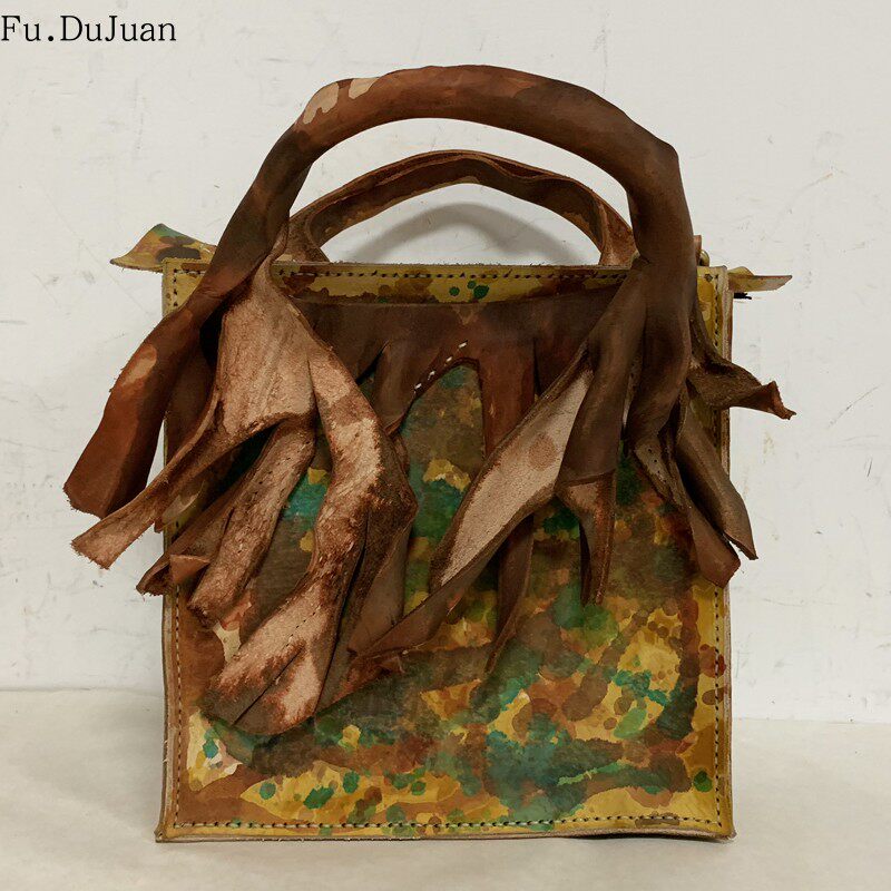 【胡杨euphrates poplar】中国设计师 Fu.DuJuan斜跨手提包个性包