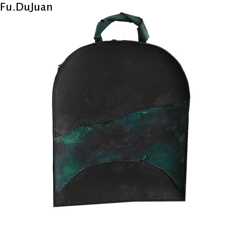 Fu.DuJuan设计师包 调性手提 山水绿艺术 男双肩包 牛皮手工原创