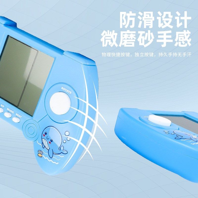 蓝竹文化迷你掌上俄罗斯方块游戏机复古手柄经典款电商sup小学生