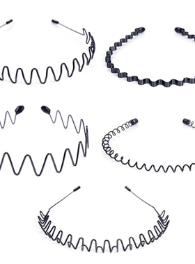 怦然再心动王大陆同款波浪发箍男士发箍头箍韩国隐形运动头带发卡