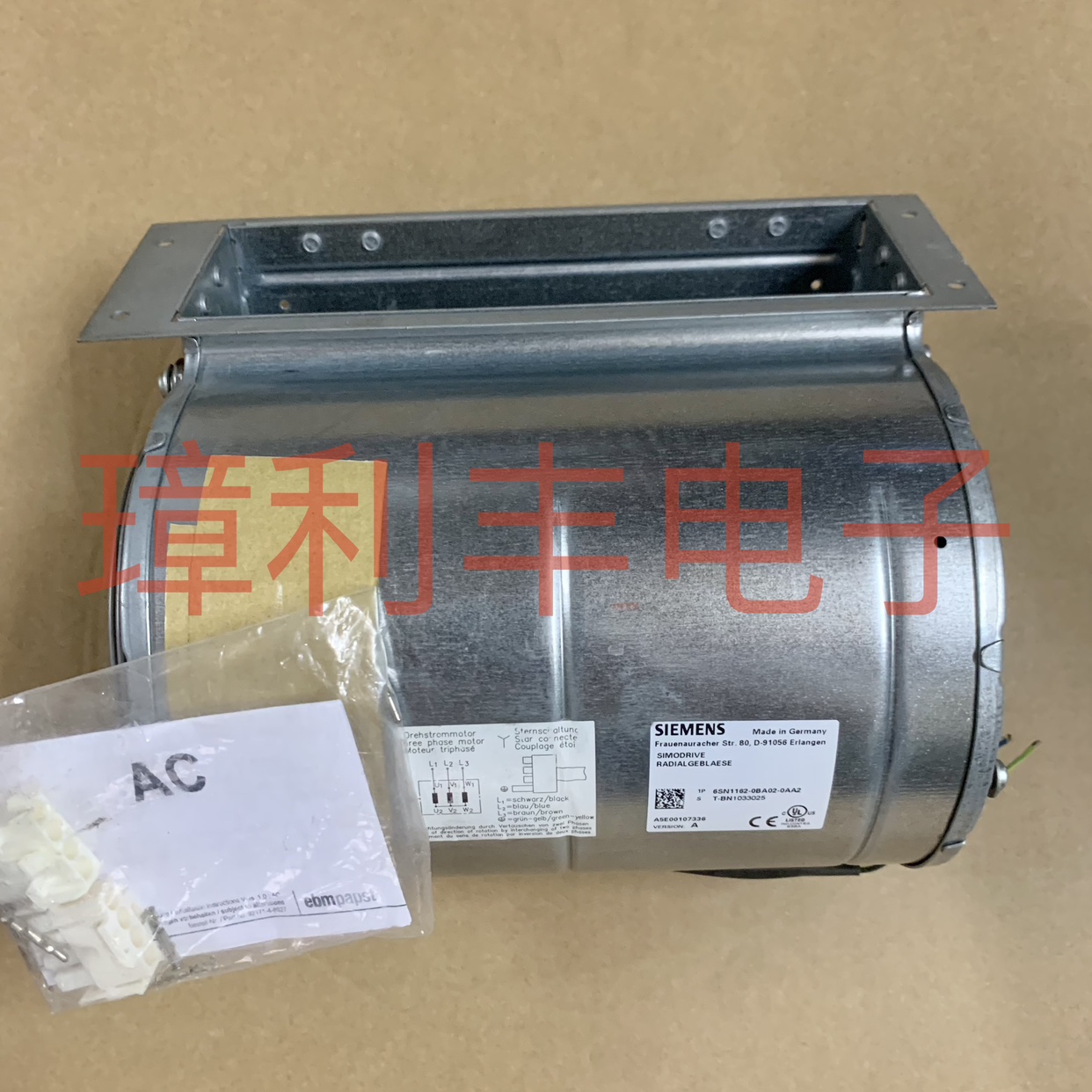 全新原装 6SN1162-0BA02-0AA2 D2D133-AB06-30 480V 变频器风扇