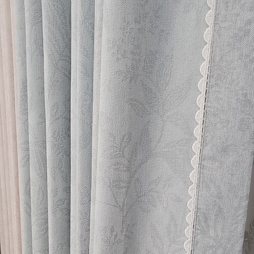 叶语双面提花雪尼尔卧室全遮光窗帘