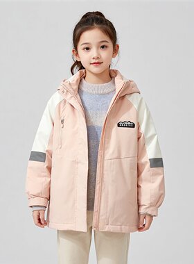 Abckids女童连帽羽绒服两件套