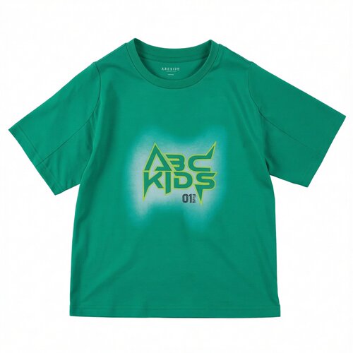 Abckids男童宽松落肩字母T恤