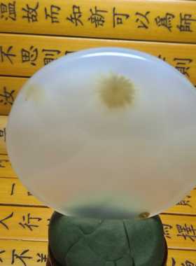 天然象形玛瑙石平安无事圆牌吊坠