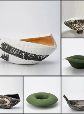 现代简约树脂创意果盘餐具摆件厨房糖果盘工艺品家居装饰摆件