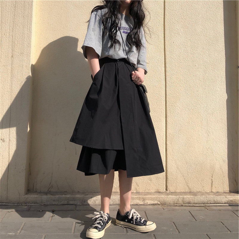 150 Little skirt spring and autumn new pattern Paige Pendulum Irregular double-deck David Japanese Frock skirt xxsin the Women's clothing/Boutique , Skirts  category - from Buy2taobao.com to provide professional Taobao agent buy service