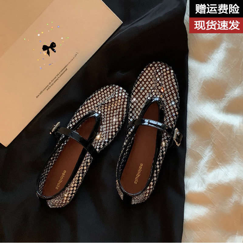 休闲韩版闪闪水钻浅口单鞋