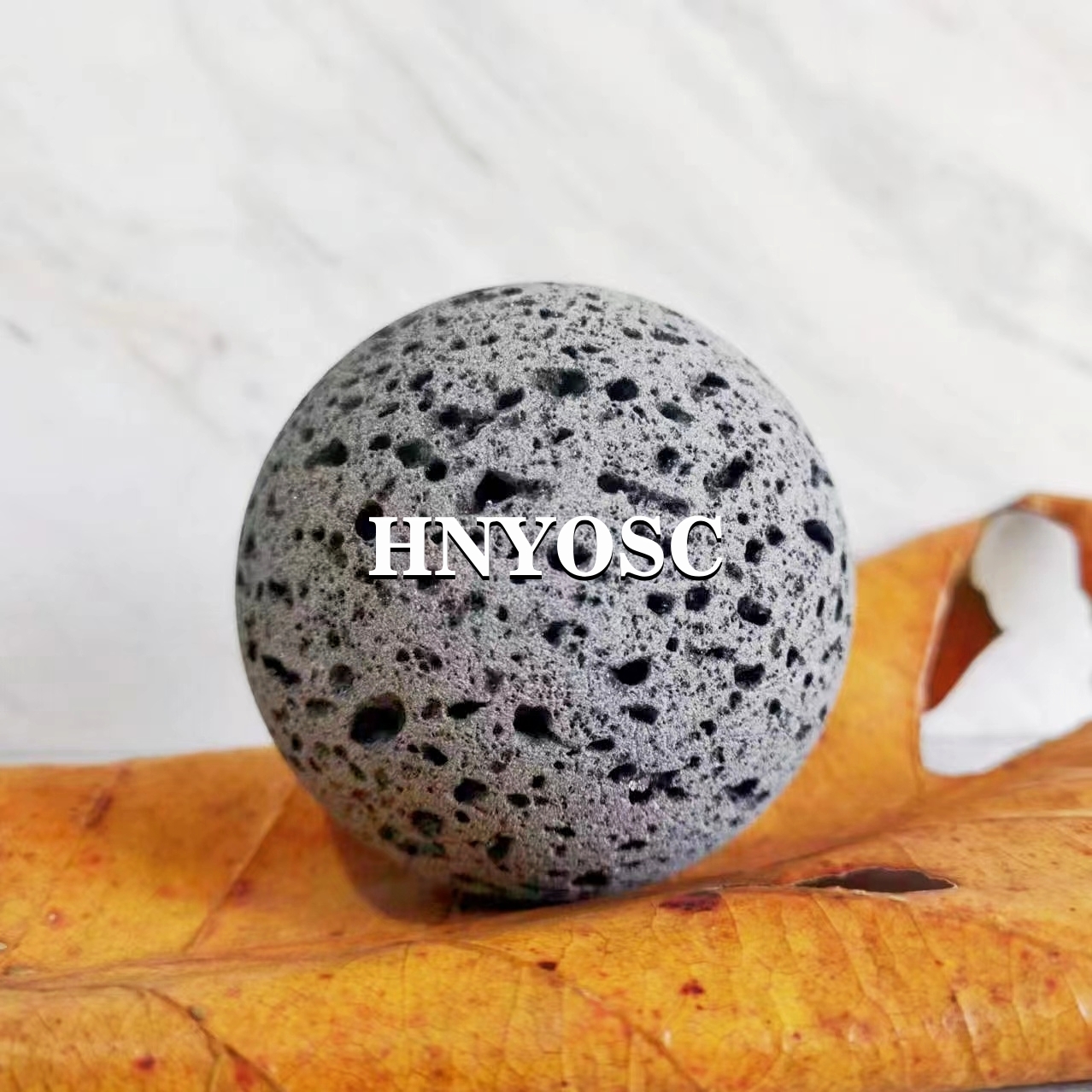 天然黑洞圆球摆件石头异形工艺品