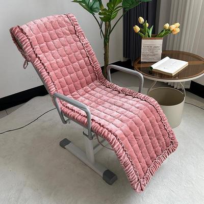 冬季学生椅垫毛绒加厚防滑坐垫子学校教室靠背一体午睡折叠椅座垫