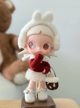 zsiga娃衣嘎子姐新款红色上衣兔耳罩一二代适用1/8分可动人偶新年