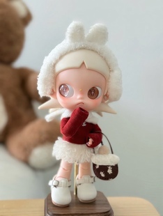 zsiga娃衣嘎子姐新款红色上衣兔耳罩一二代适用1/8分可动人偶新年