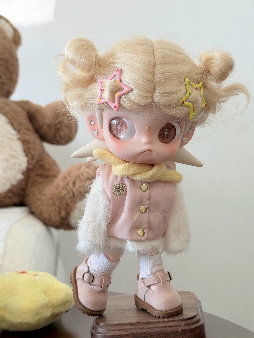 嘎子姐娃衣Zsiga姜饼人娃衣1/8可动人偶新款冬季粉色棉服套装