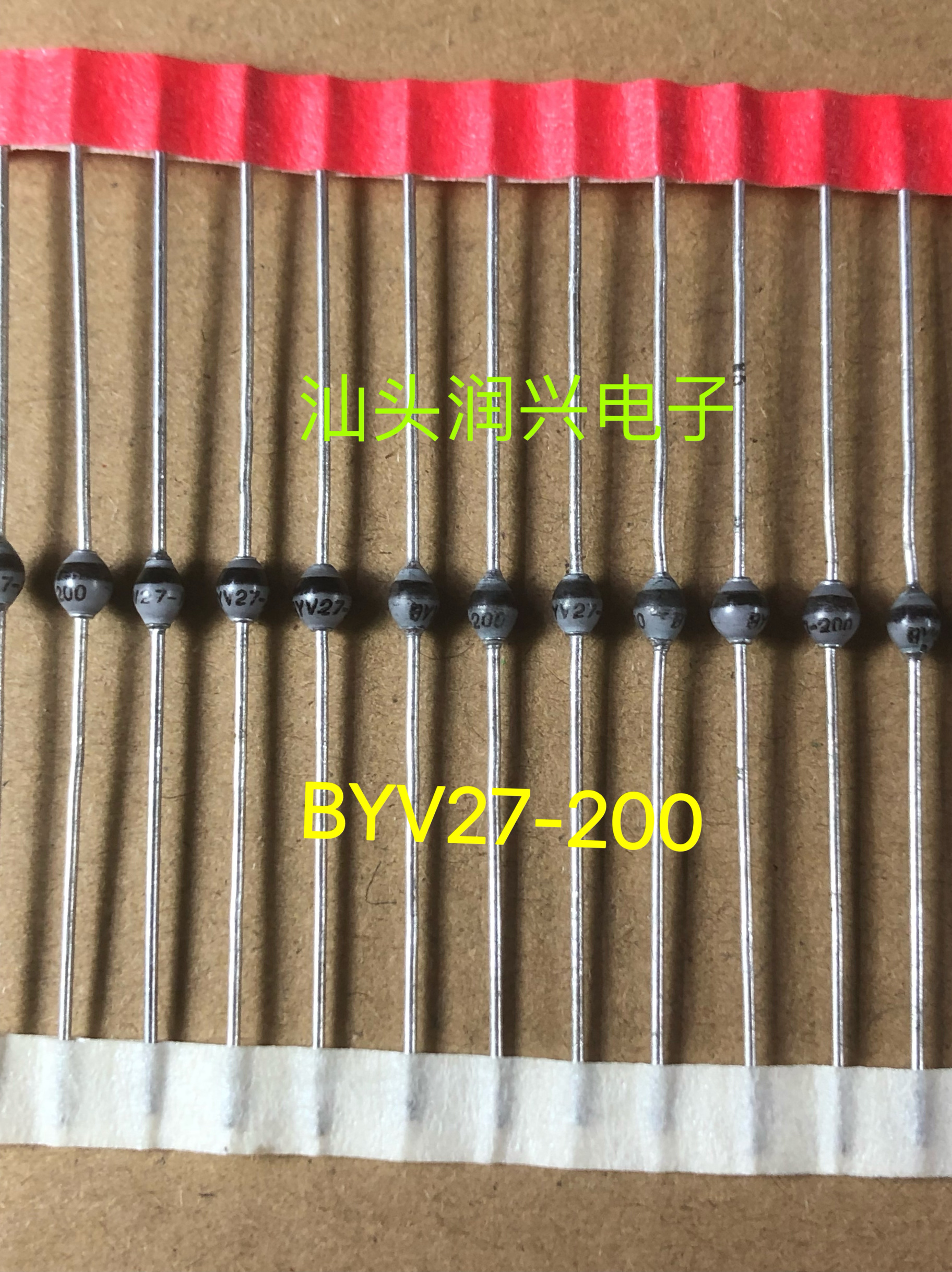 原装进口PHILIPPS菲利浦 BYV27-200 2A200V 超快速玻璃钝化二极管