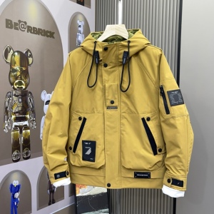 2024春季新款韩版工装男士薄棉衣外套潮牌个性时尚情侣款二棉夹克