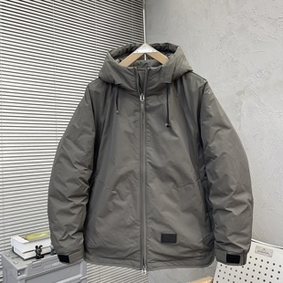 简约羽绒服青年连帽休闲百搭白鸭绒保暖外套 潮牌男士 2025冬季 新款