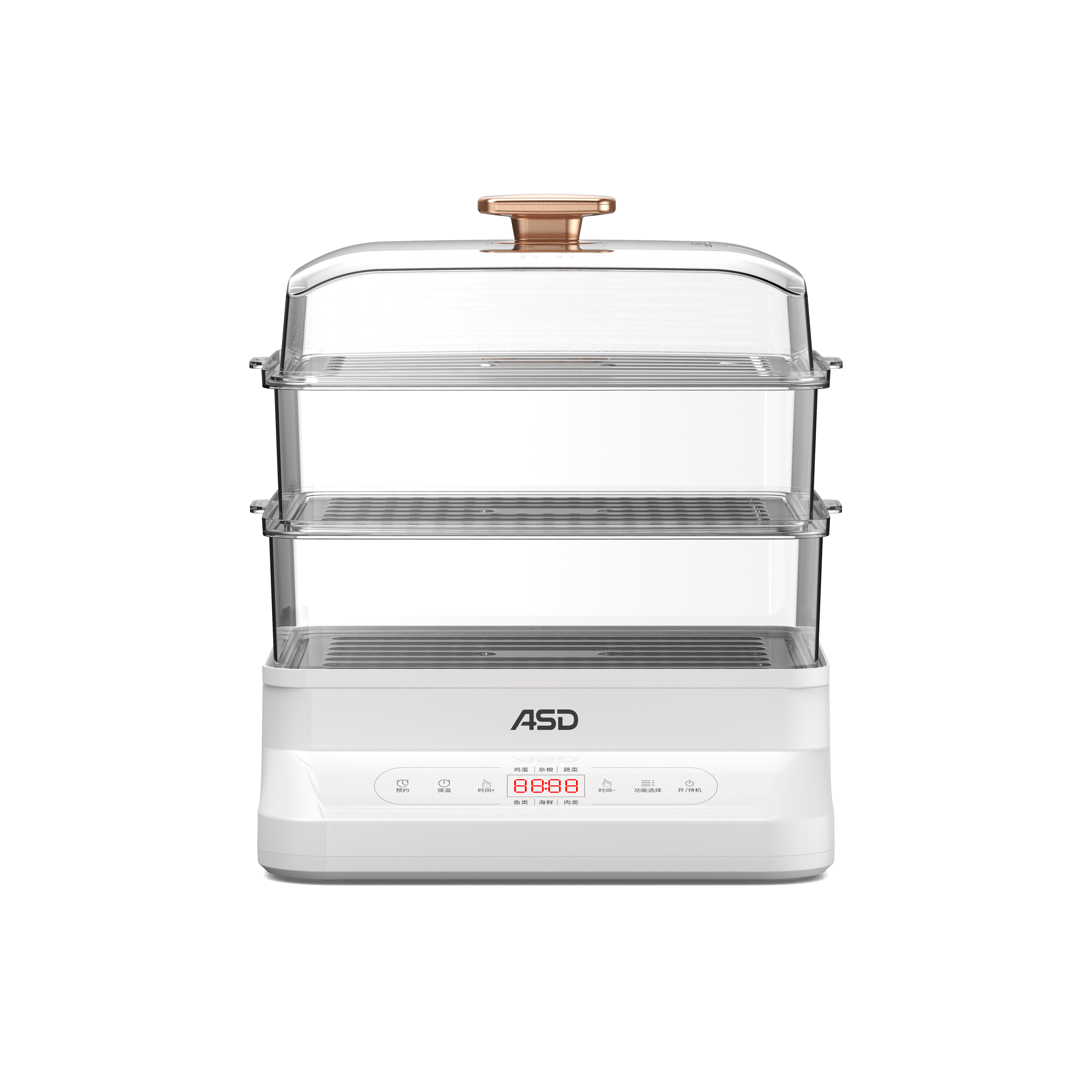 ASD/爱仕达蒸煮大容量全自动智能电蒸锅AZ-F36E403长方形外置加厚