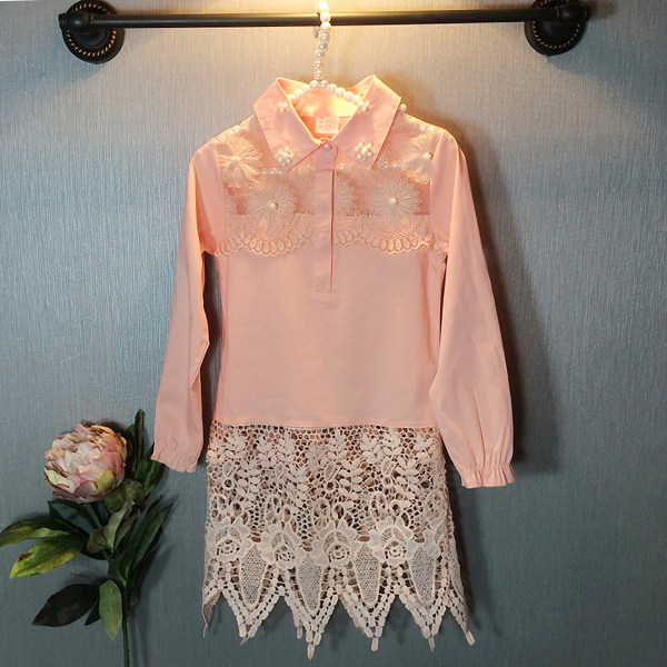 Chemise fille à manche longue - Ref 2087029 Image 1