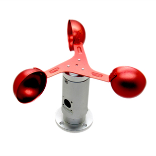 庭院三杯风速仪风向仪壳铝合金风杯风车气象监测风速计小型风向标