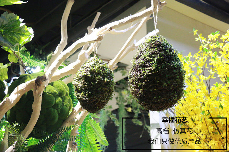 田园创意家居饰品 藤编仿真马蜂窝 吊兰式鸟窝 鸟巢装饰挂件