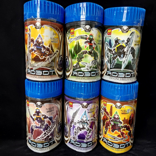 清仓处理生化战士积木 珍藏版判官8618系列 男孩玩具手办模型摆台