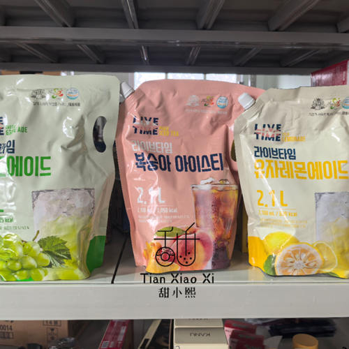 韩国进口饮料友施柚子柠檬青葡萄果味饮料即饮桃子冰红茶大包装