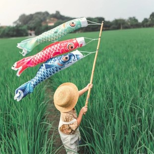 儿童摄影道具创意写真日系鱼旗影楼外景婚纱旅拍日式和风鲤鱼旗子