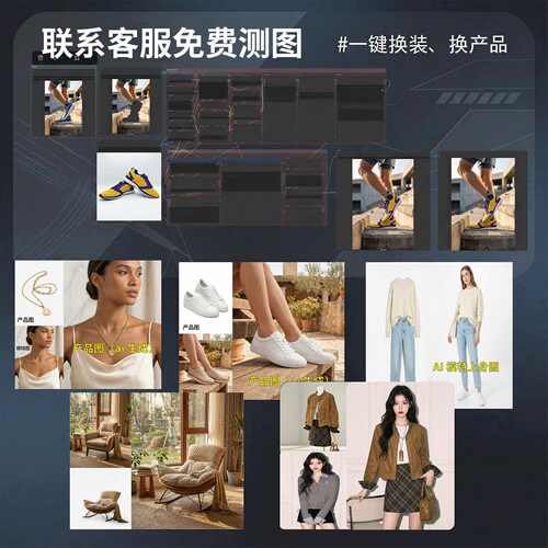 专业comfyui工作流定制视频电商类图片类一键换装背景摄影搭建